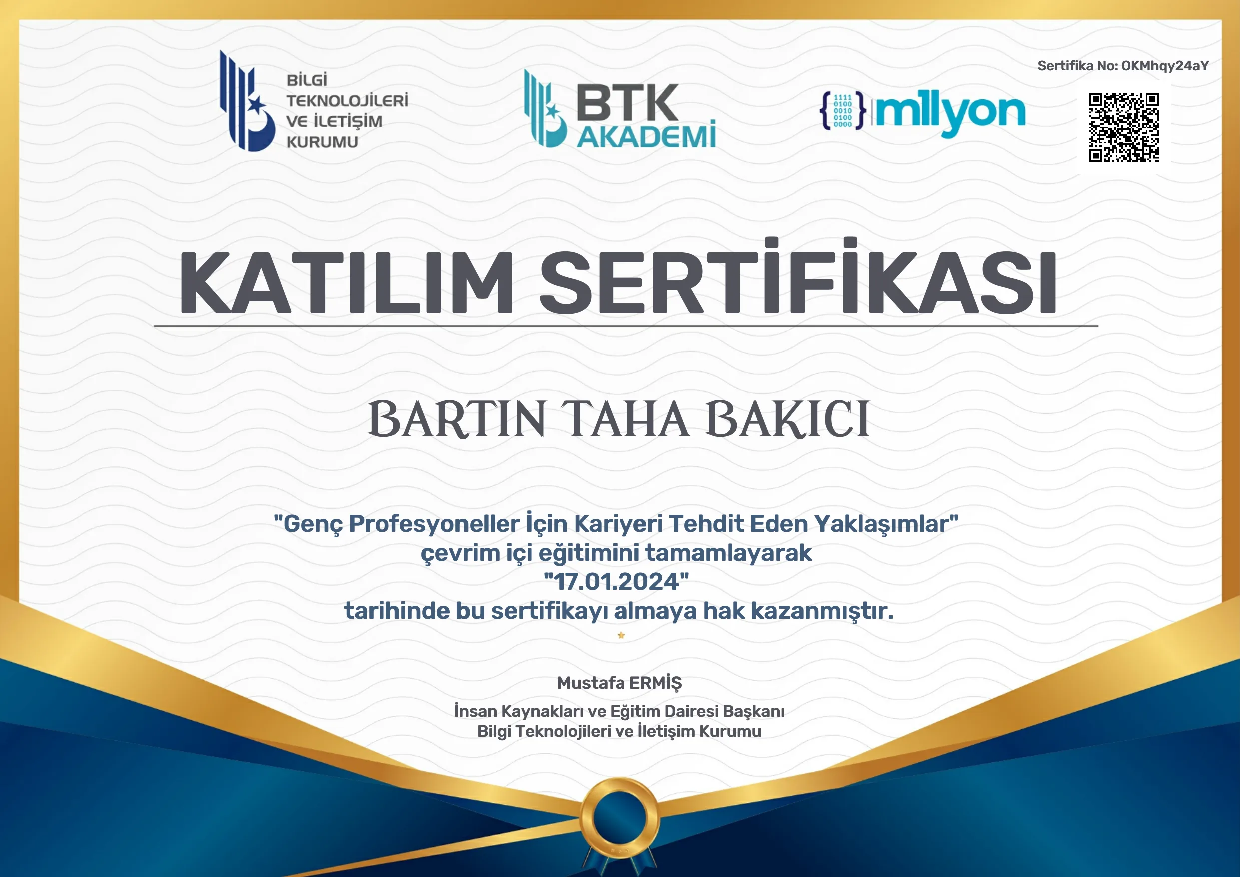 Genç Profesyoneller Sertifikası